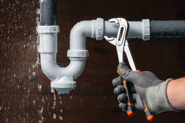 Professional Drain Cleaning technician working in Brushton, NY